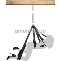 Секс-качели Fetish Tentation Enjoy Pain Suspension Straps, черные - Фото №1