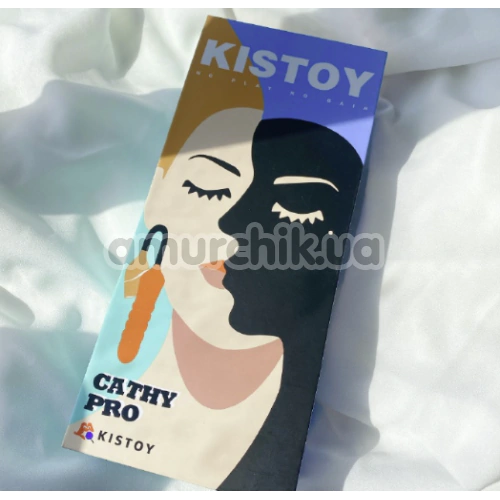 Симулятор орального секса для женщин с пульсацией Kistoy Cathy Pro, зеленый