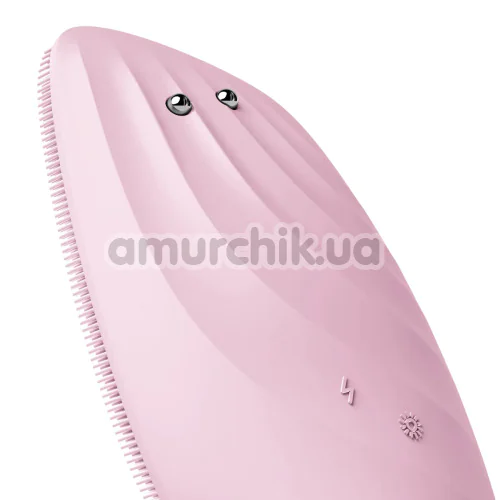 Щетка для лица Geske Sonic Thermo Facial Brush & Face-Lifter 8 in 1, светло-розовая