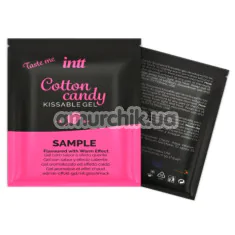 Оральный лубрикант с согревающим эффектом Intt Cotton Candy - сахарная вата, 2 мл - Фото №1