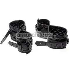 Фиксаторы для рук и ног X-Play Wrist And Ankle Cuffs, черные - Фото №1