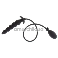 Анальный расширитель Hidden Desire Extreme Inflatable Ribbed Plug - Advanced, черный - Фото №1