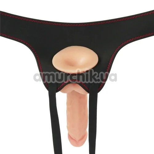 Cтрапон Ingen Easy Strapon Set 7.5 With Balls, тілесний