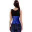 Корсет DS Fetish Vintage Satin Underbust Corset, синий - Фото №4