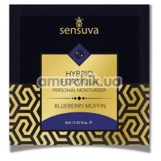 Лубрикант Sensuva Hybrid Formula Blueberry Muffin - черничный кекс, 6 мл - Фото №1