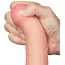Фаллоимитатор Sliding-Skin Dual Layer Dong 8 с мошонкой, телесный - Фото №13