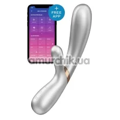 Вібратор з підігрівом Satisfyer Hot Lover, срібний - Фото №1