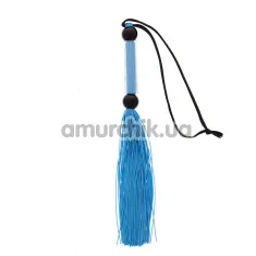 Батіг Silicone Flogger Whip, блакитний - Фото №1