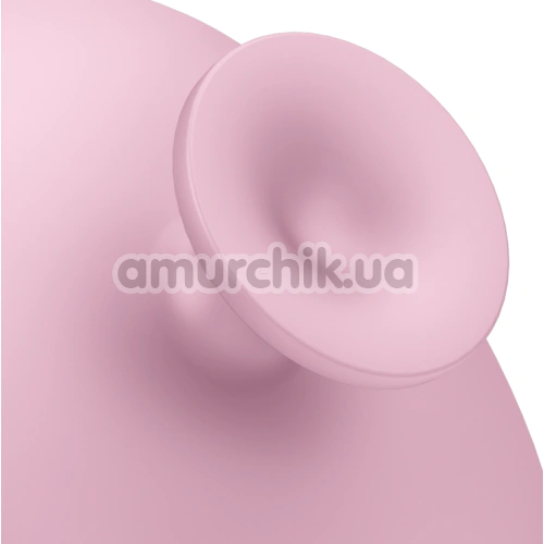 Щетка для тела Geske Body Brush 4 in 1 Suction Mount Metal, светло-розовая