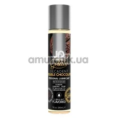 Оральный лубрикант JO Gelato Decadent Double Chocolate - двойной шоколад, 30 мл - Фото №1