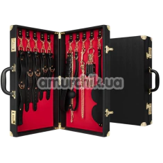 Бондажный набор Bedroom Fantasies Bondage Suitcase 13 Pcs, черный - Фото №1