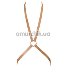 Портупея Bijoux Indiscrets Maze 8 Harness, коричнева - Фото №1