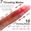Вибратор с толчками и подогревом Realistic Silicone Heating Vibrator, телесный - Фото №2
