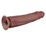 Вібратор Lovetoy Dual Density Power Cock 10.5, коричневий - Фото №6