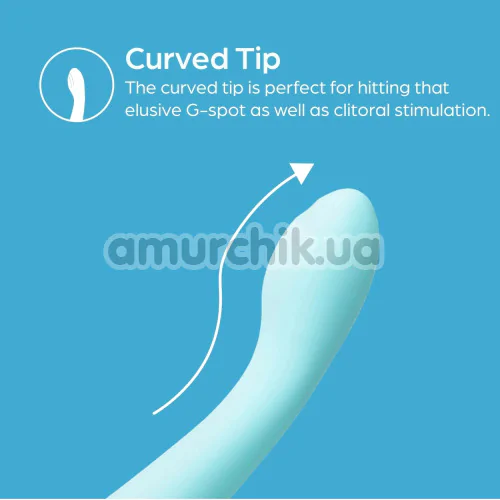 Вибратор для точки G So Divine Self-Pleasure G-Spot Vibrator, бирюзовый