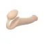 Безременевий страпон Strap-On-Me Silicone Bendable Strap-On L, тілесний - Фото №2