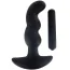 Вибростимулятор простаты Master Series Onyx Vibrating Silicone Anal Plug, черный - Фото №2
