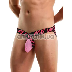 Трусы-джоки мужские Star Night Jockstrap Men's Thong, черно-розовые - Фото №1