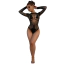 Боди Star Night Fishnet Circle Sparks Bodysuit, черное - Фото №4