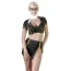 Костюм стюардессы Cottelli Collection Costumes чёрный: юбка + топ + шарфик - Фото №2