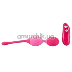 Вагінальні кульки з вібрацією Smile Remote Controlled Love Balls, рожеві - Фото №1