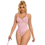 Комплект Star Night Luxury Rhinestone Lingerie Set, рожевий: бюстгальтер + трусики-стрінги + корсет - Фото №1