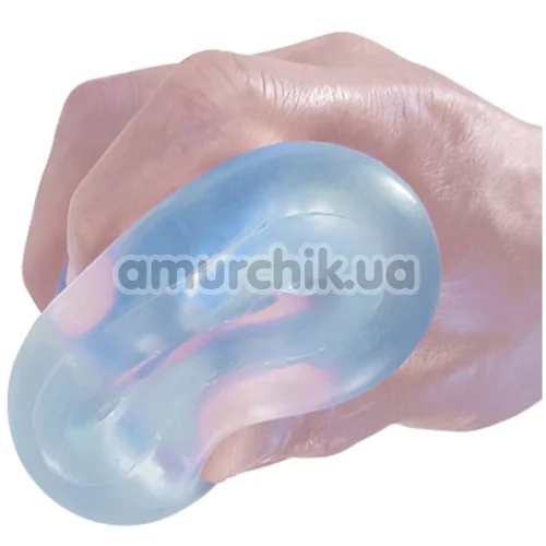 Мастурбатор Pretty Love Transparent Spiral Masturbator, голубой