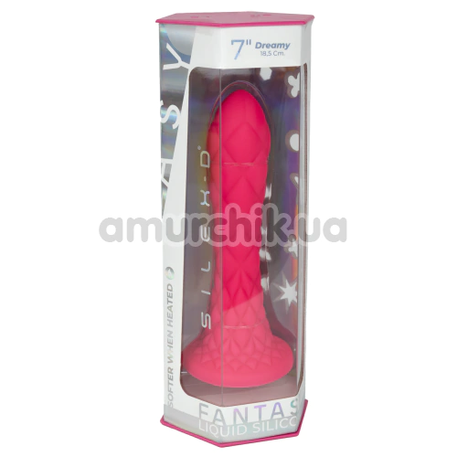 Фаллоимитатор Silexd Liquid Silicone Fantasy Dreamy Size 7, розовый