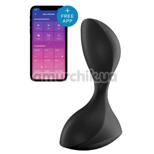 Анальна пробка з вібрацією Satisfyer Sweet Seal, чорна - Фото №1