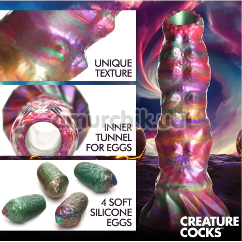 Фаллоимитатор Creature Cocks Larva, разноцветный