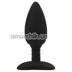 Анальная пробка с вибрацией Black Mont Anal Libido, черная - Фото №1