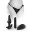 Трусики с анальной пробкой с вибрацией HookUp Panties Remote Bowtie Bikini, черные - Фото №6