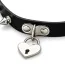 Нашийник DS Fetish Heart Lock Collar, чорний - Фото №3