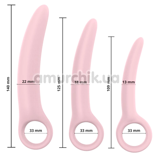 Вагинальные расширители Sweet Play Pelvic Floor Muscles Training Set A13, розовые