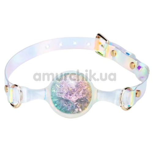 Кляп Univibe Crystal Gag L, різнокольоровий - Фото №1