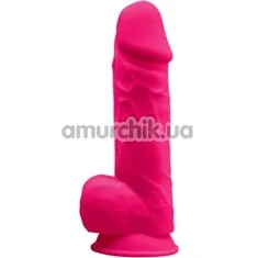 Вібратор Silexd Premium Silicone Dildo Model 1 Size 8.5, рожевий - Фото №1