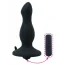 Анальная пробка с вибрацией Butt Plug With Sunction Cup, черная - Фото №3
