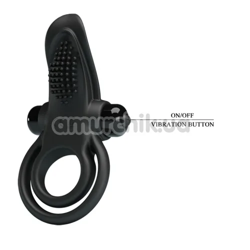 Віброкільце Pretty Love Vibrant Penis Ring 210203, чорне