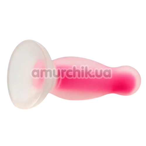 Анальная пробка Alume Glow In The Dark Silicone Plug S, розовая