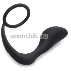 Стимулятор простаты с эрекционным кольцом Master Series Prostatic Play Explorer II Prostate Stimulator And Cock Ring, черный - Фото №1