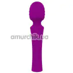Універсальний вібромасажер Boss Series Rechargeable Silicone Power Wand, фіолетовий - Фото №1
