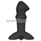 Анальная пробка с вибрацией Lovetoy Silicone Prostate Stud, черная - Фото №1