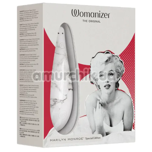 Симулятор орального сексу для жінок Womanizer The Original Marilyn Monroe, білий
