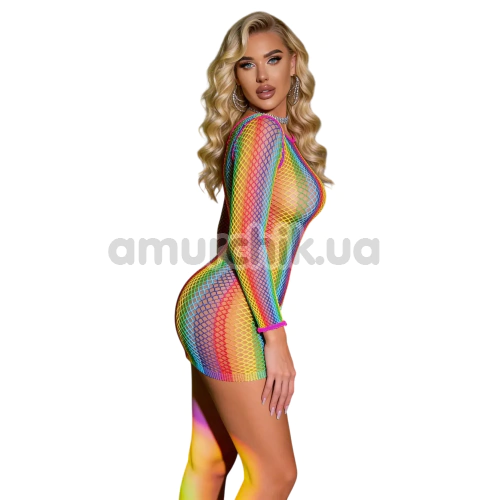 Платье Star Night Sexy Mesh Colourful Mini Dress, разноцветное