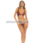 Комплект Lurex Dreams 2PC Set, бордовый: бюстгальтер + трусики-стринги - Фото №1