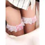 Подвязки с розовым бантиком Star Night Sexy Floral Lace Garter, белые - Фото №6