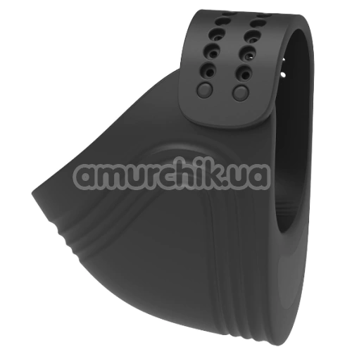 Виброкольцо для члена Ramrod Adjustable Vibrating Cockring, черное