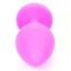 Анальна пробка із блакитним кристалом Exclusivity Jewellery Silicon Plug M, рожева - Фото №4