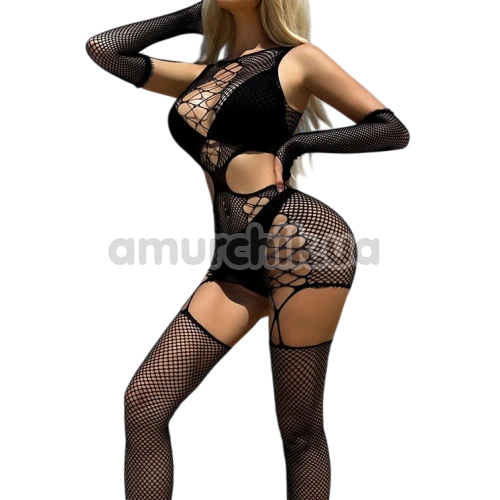 Комбинезон Star Night One Night Stand Fishnet Bodystocking, черный
