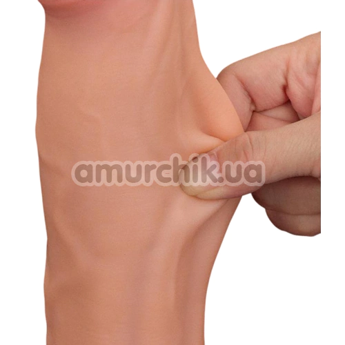 Фаллоимитатор Sliding-Skin Dual Layer Dong 11.5, телесный